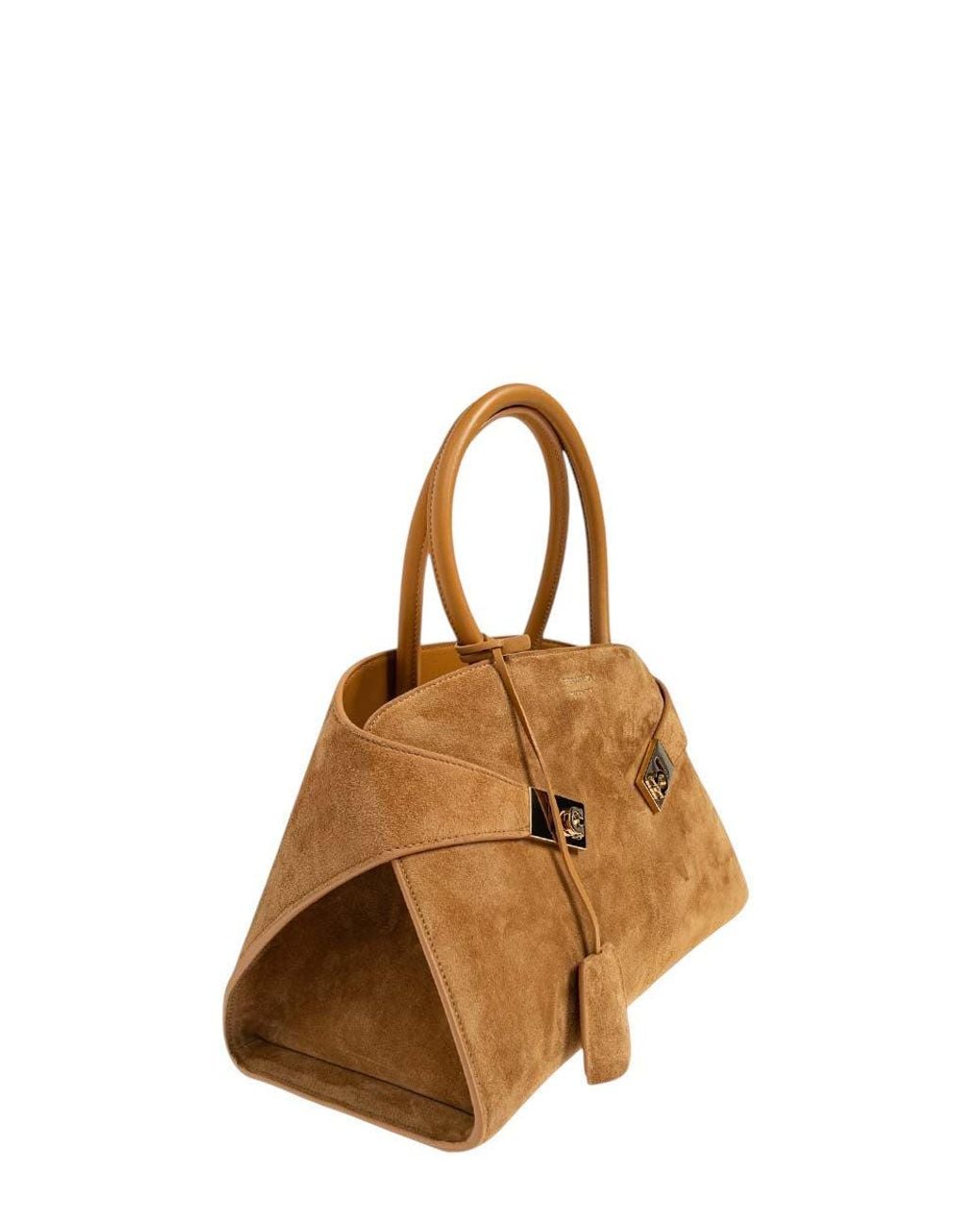 Ferragamo Brown Hug Small Satchel