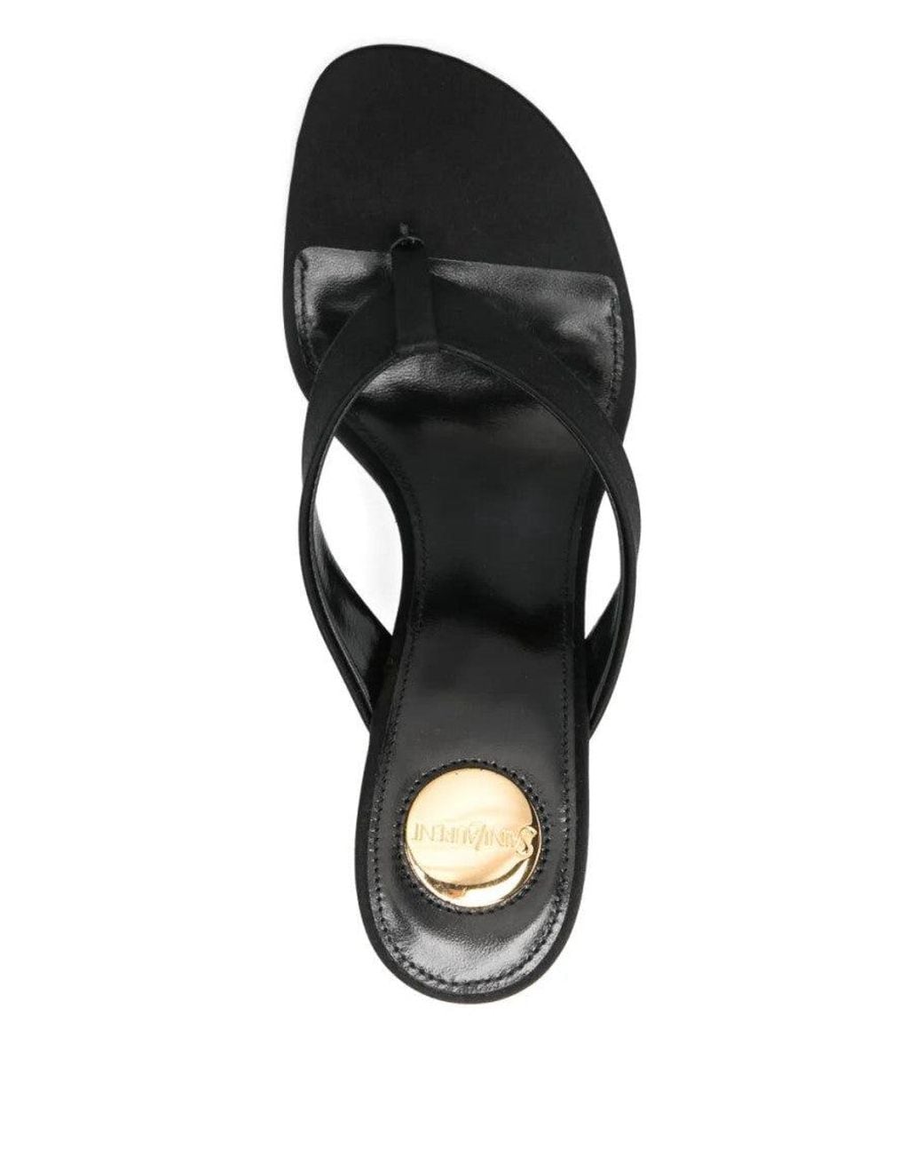 Saint Laurent Black Logo Heels