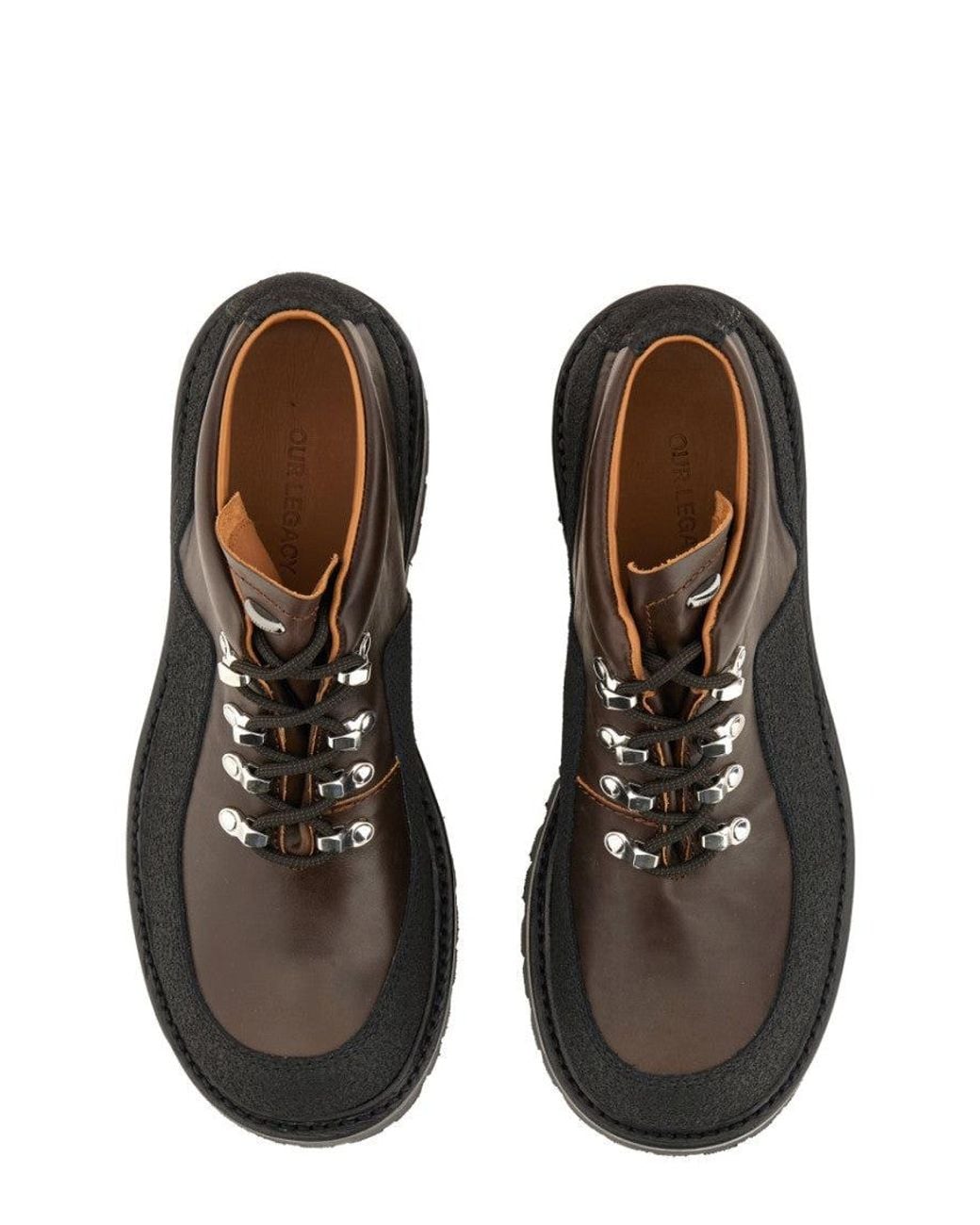 Our Legacy Brown Solid Quest Boots for men