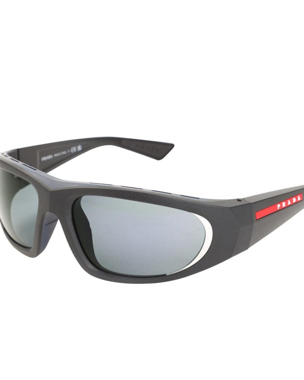 Prada White Wraparound Sunglasses for men