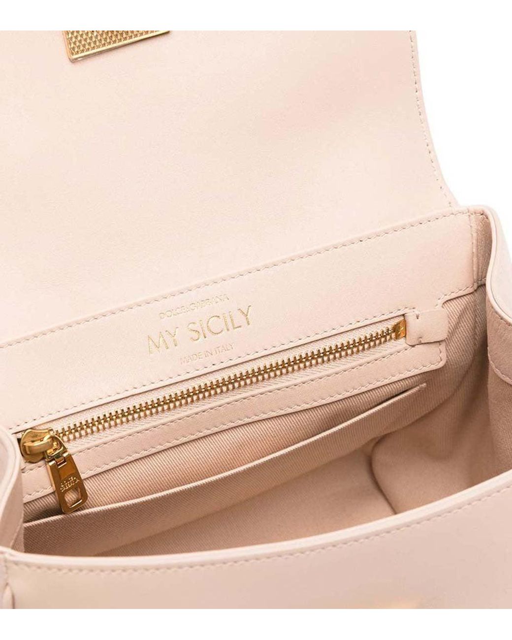 Dolce & Gabbana Pink Light Sicily Small Satchel