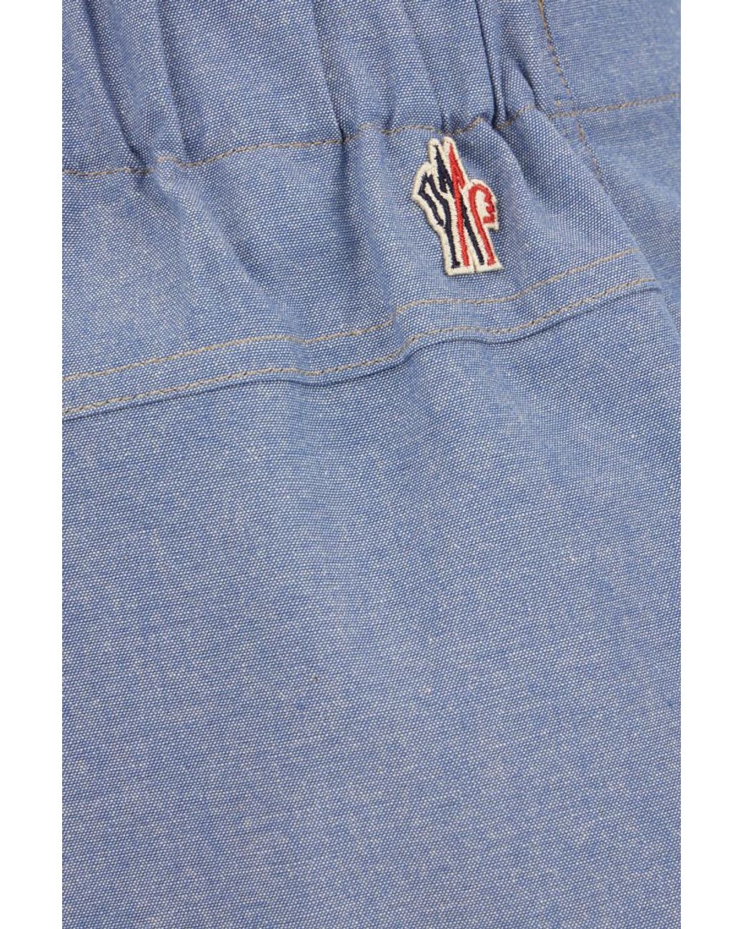 Moncler Blue Solid Shorts