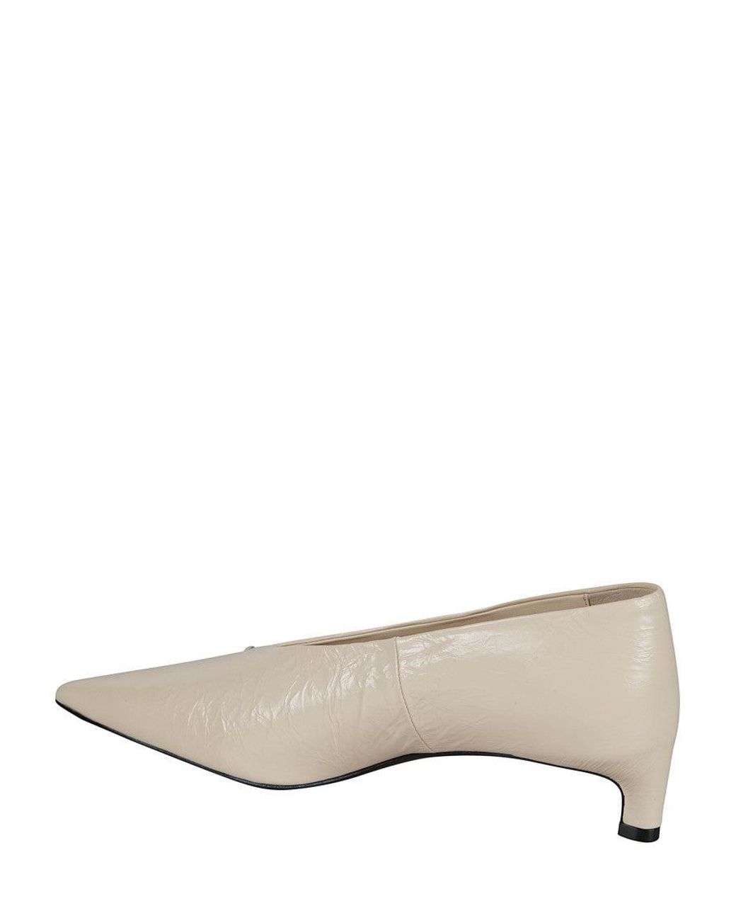 Jil Sander Natural Off Leather Pumps