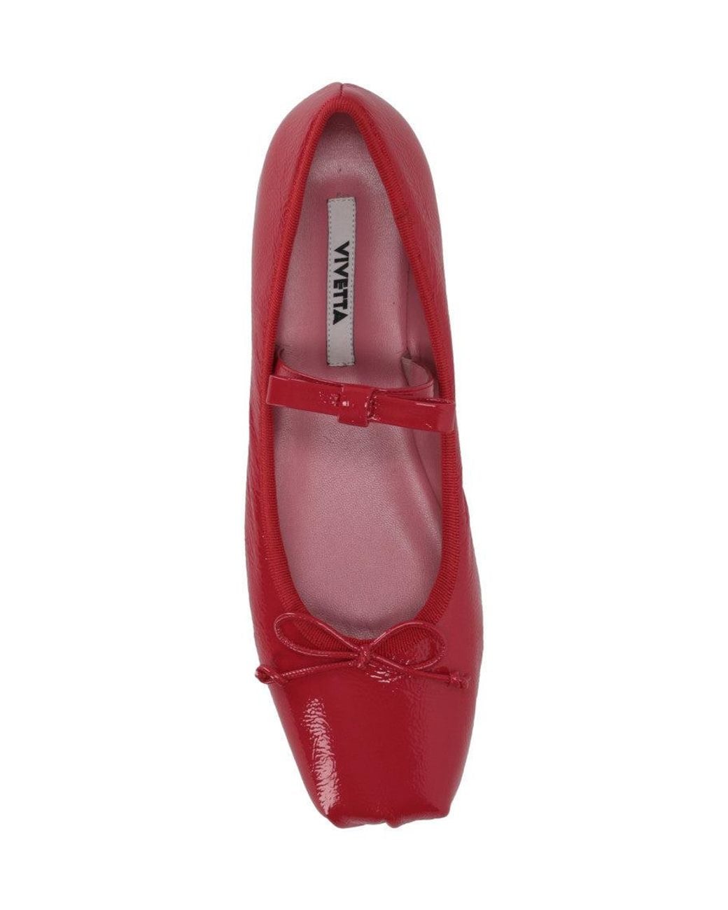 Vivetta Red Leather Ballet Flats