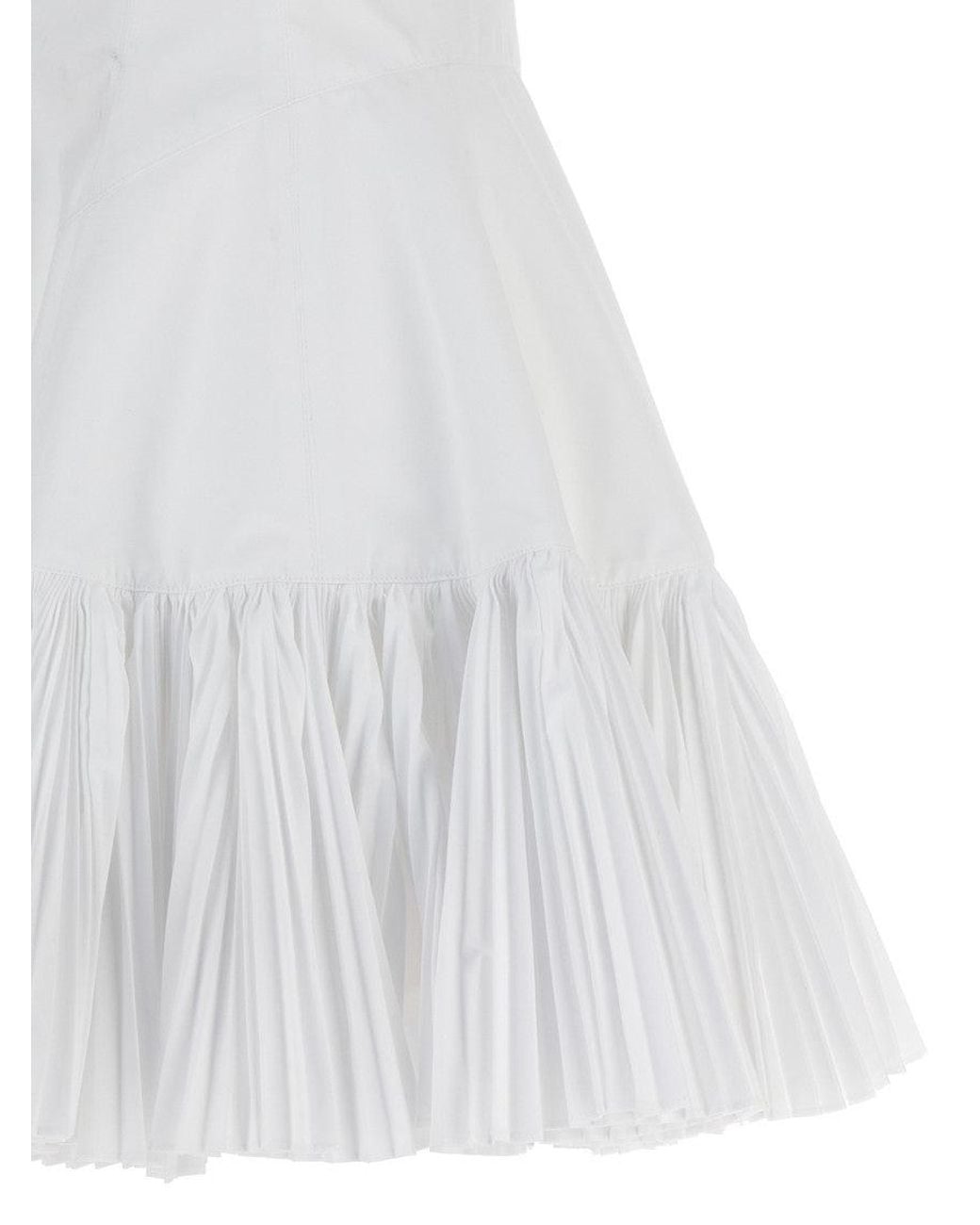 Giovanni bedin White Pleated Dress