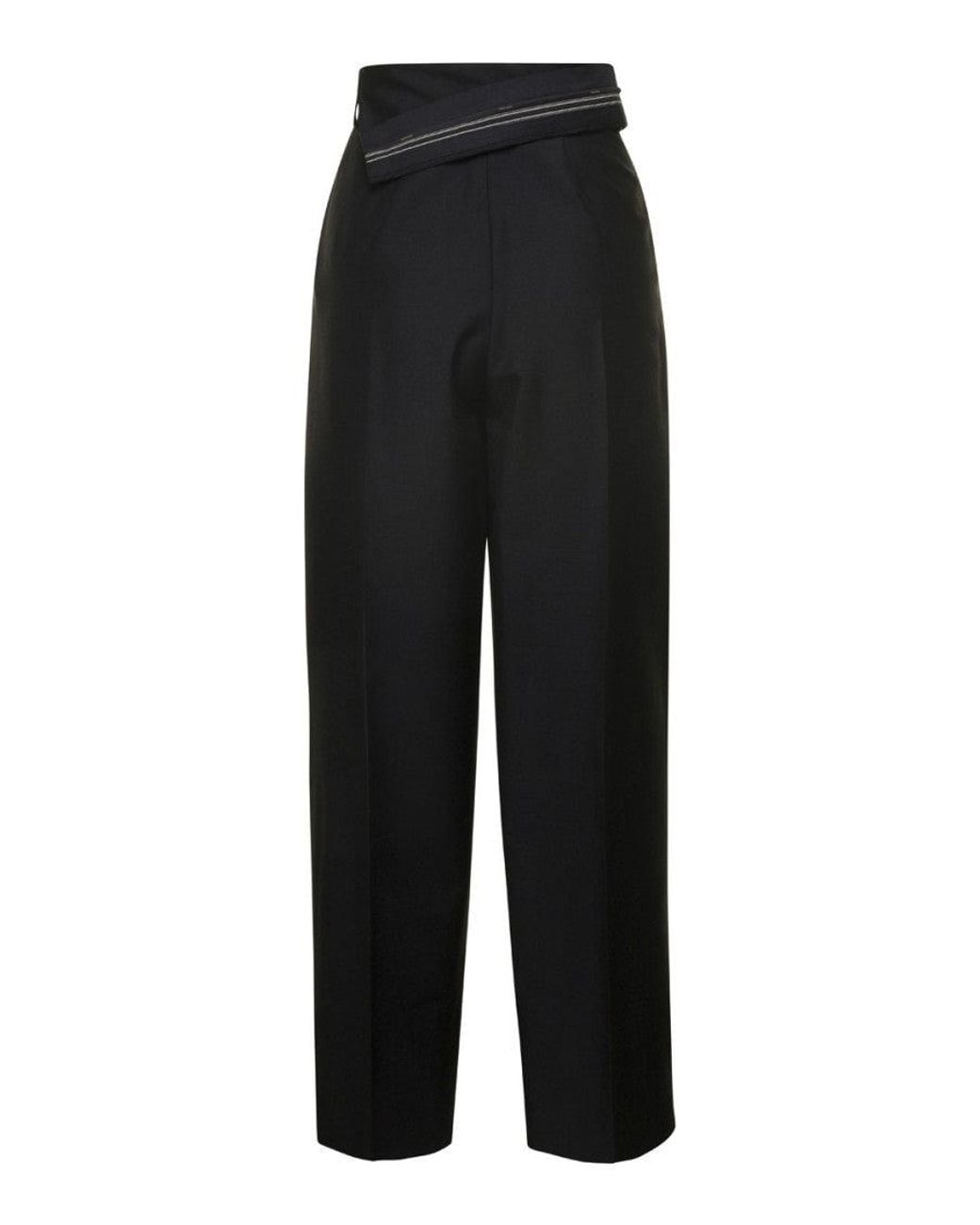 Fendi Black Carrot Fit Trouser