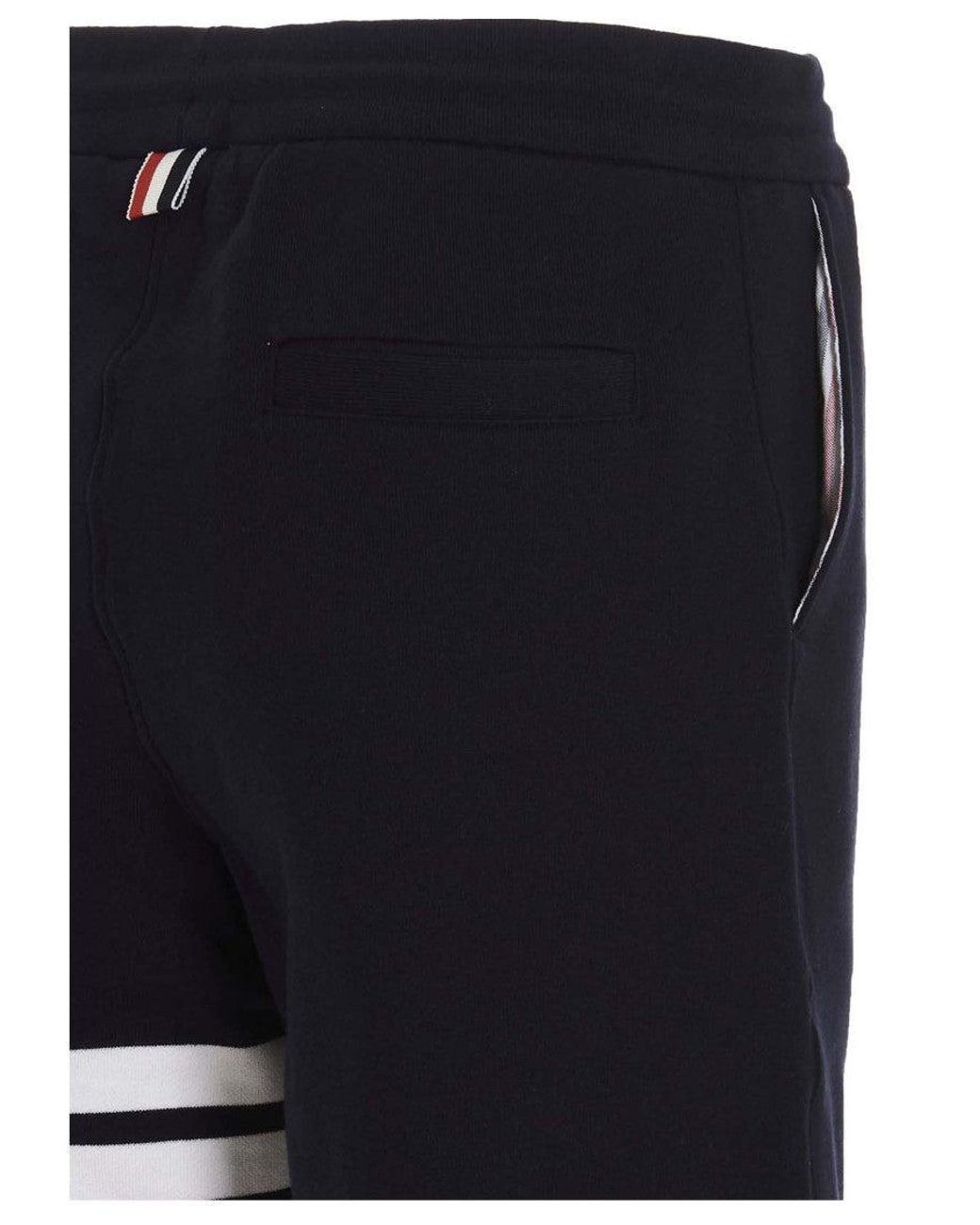 Thom Browne Blue Stripes Shorts for men