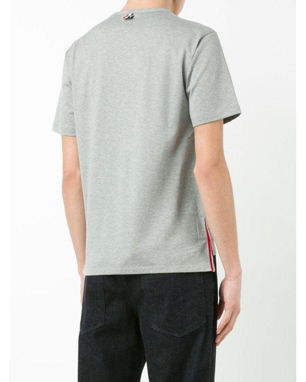 Thom Browne Gray Pocket T-shirt for men