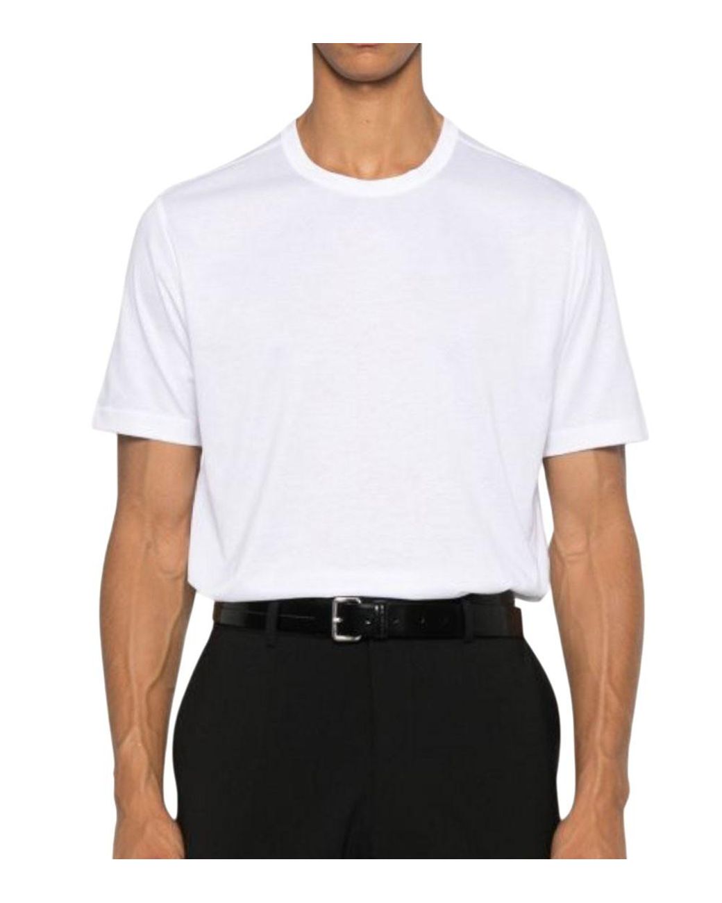 Boss White Solid Polo for men