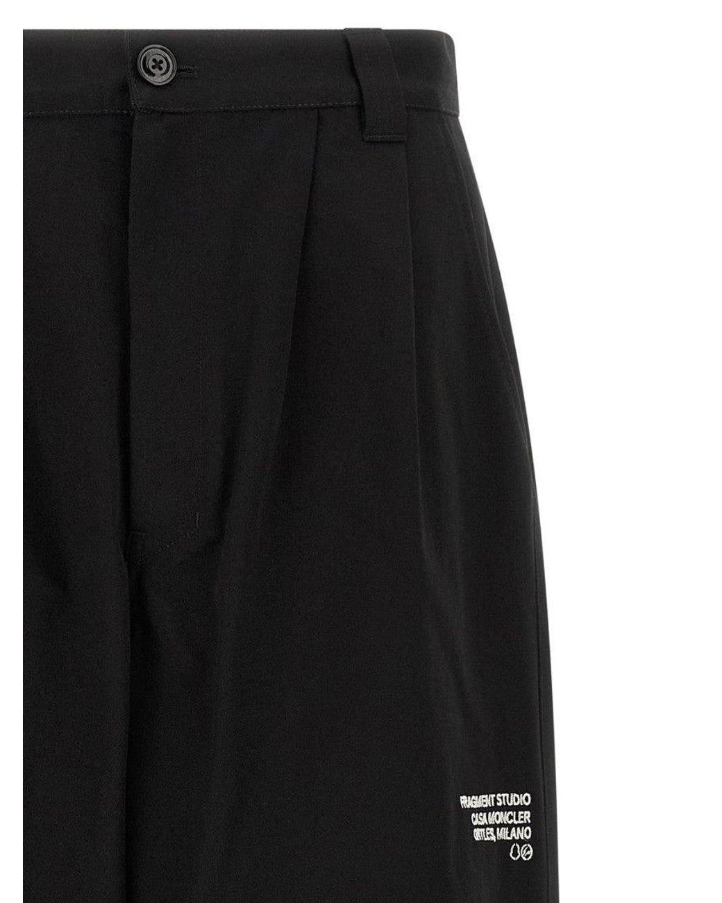 Moncler Genius Black Moncler X Fragment Pants for men