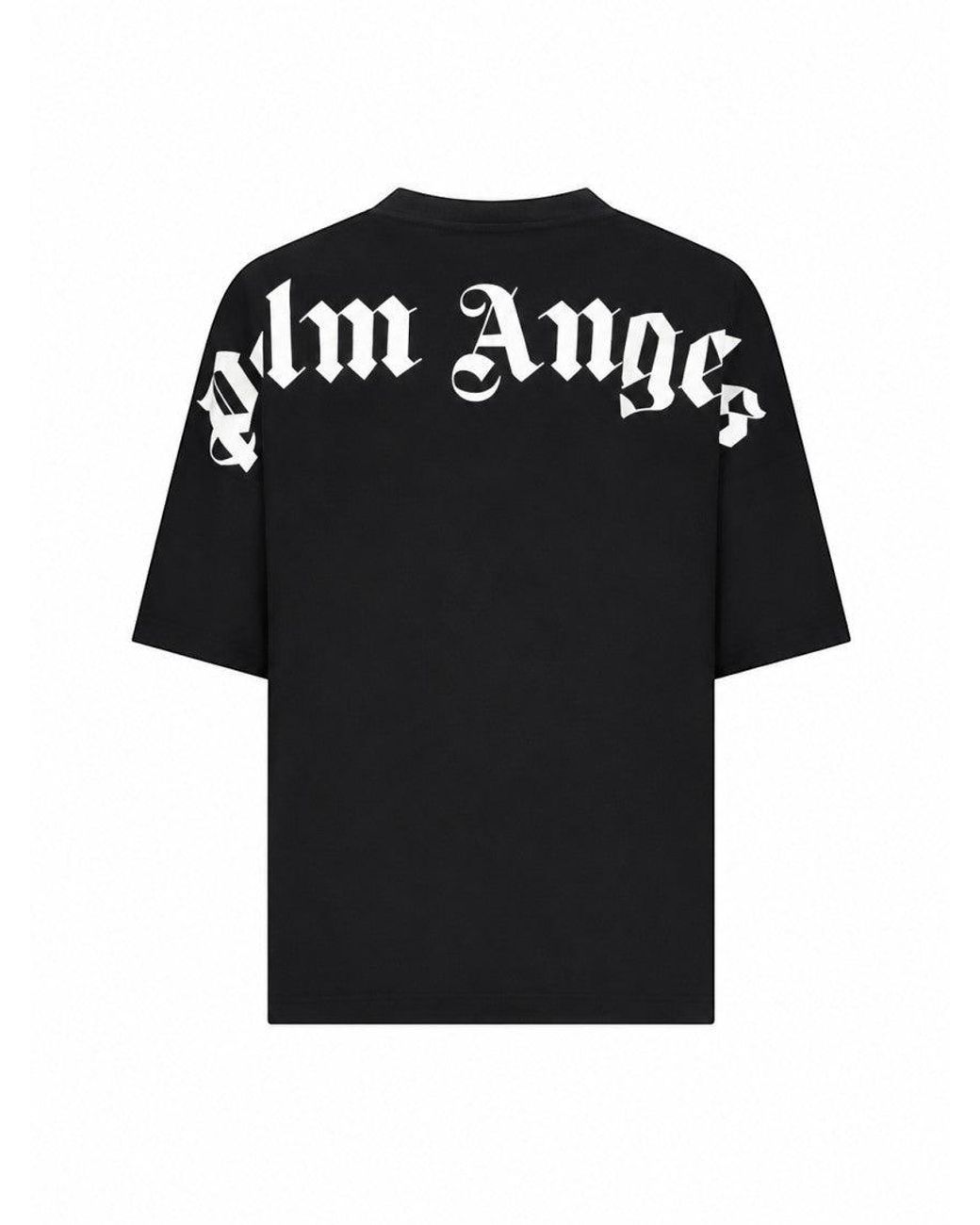 Palm Angels Black Crew Neck T-Shirt for men