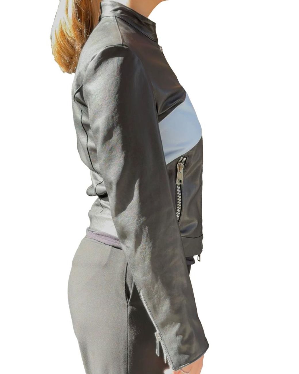 LA ROSE Black Leather Jacket