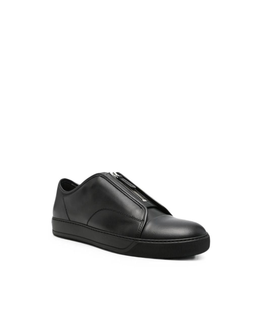Lanvin Black Zipper Sneakers for men