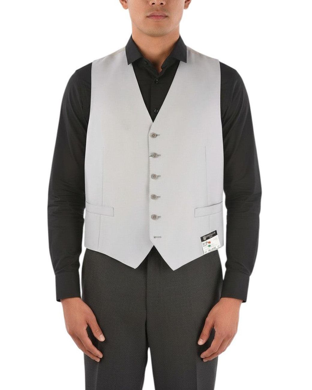 Corneliani Gray Tailored Waistcoat for men