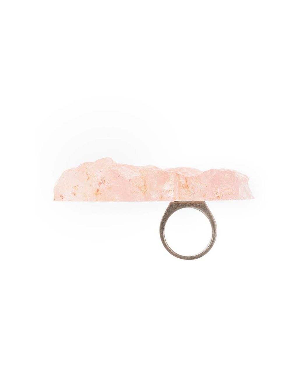 DSquared² Pink Quartz Detail Ring
