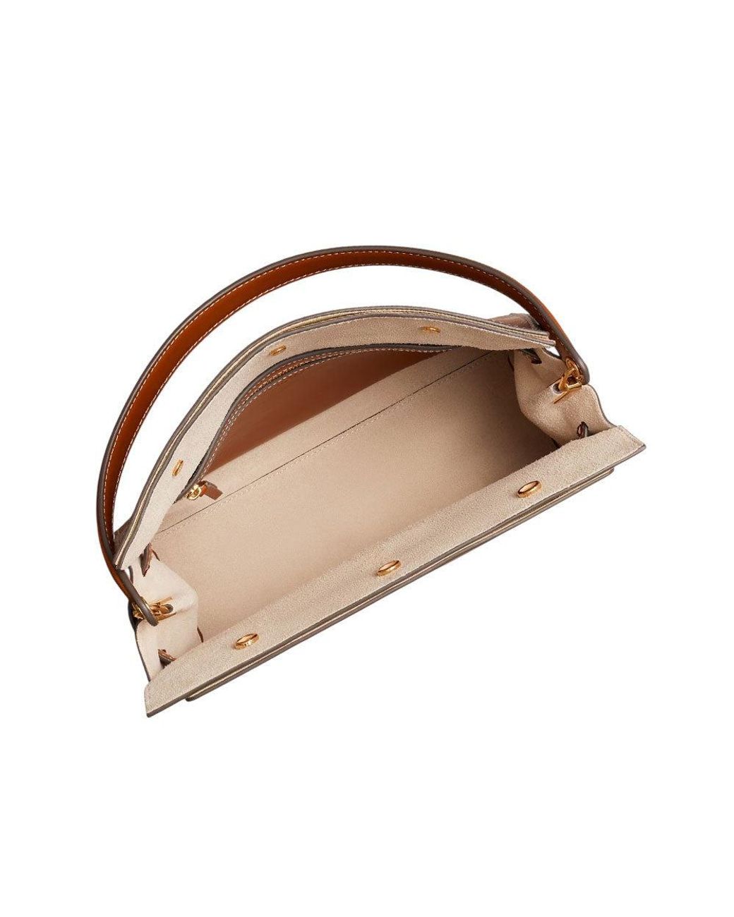 Tory Burch Brown Lee Radziwill Small Satchel