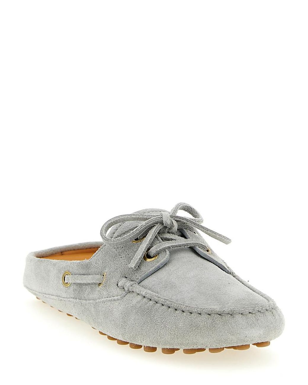 Tod's White Solid Loafers
