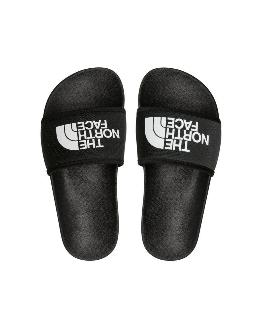 The North Face Black Logo Slides