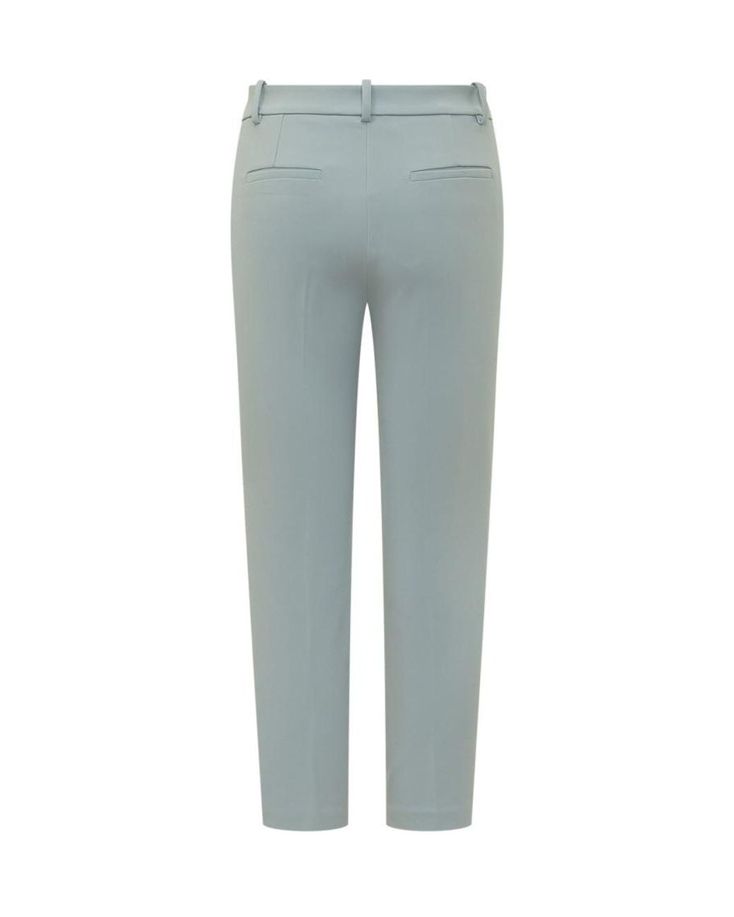 Pinko Blue Straight Flat Front Pants