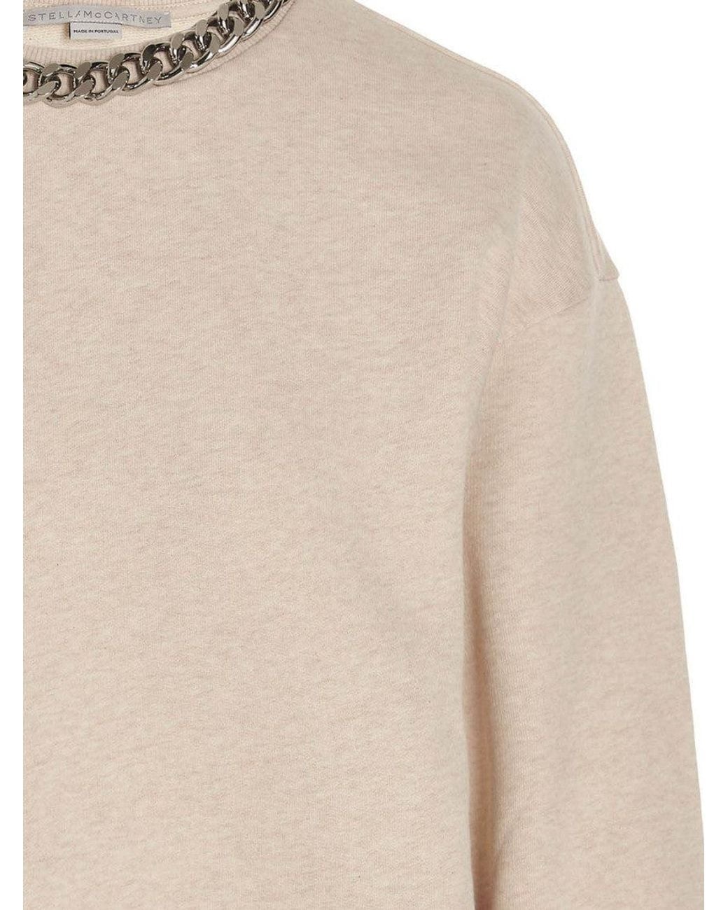 Stella McCartney Natural Crew Neck Sweatshirt