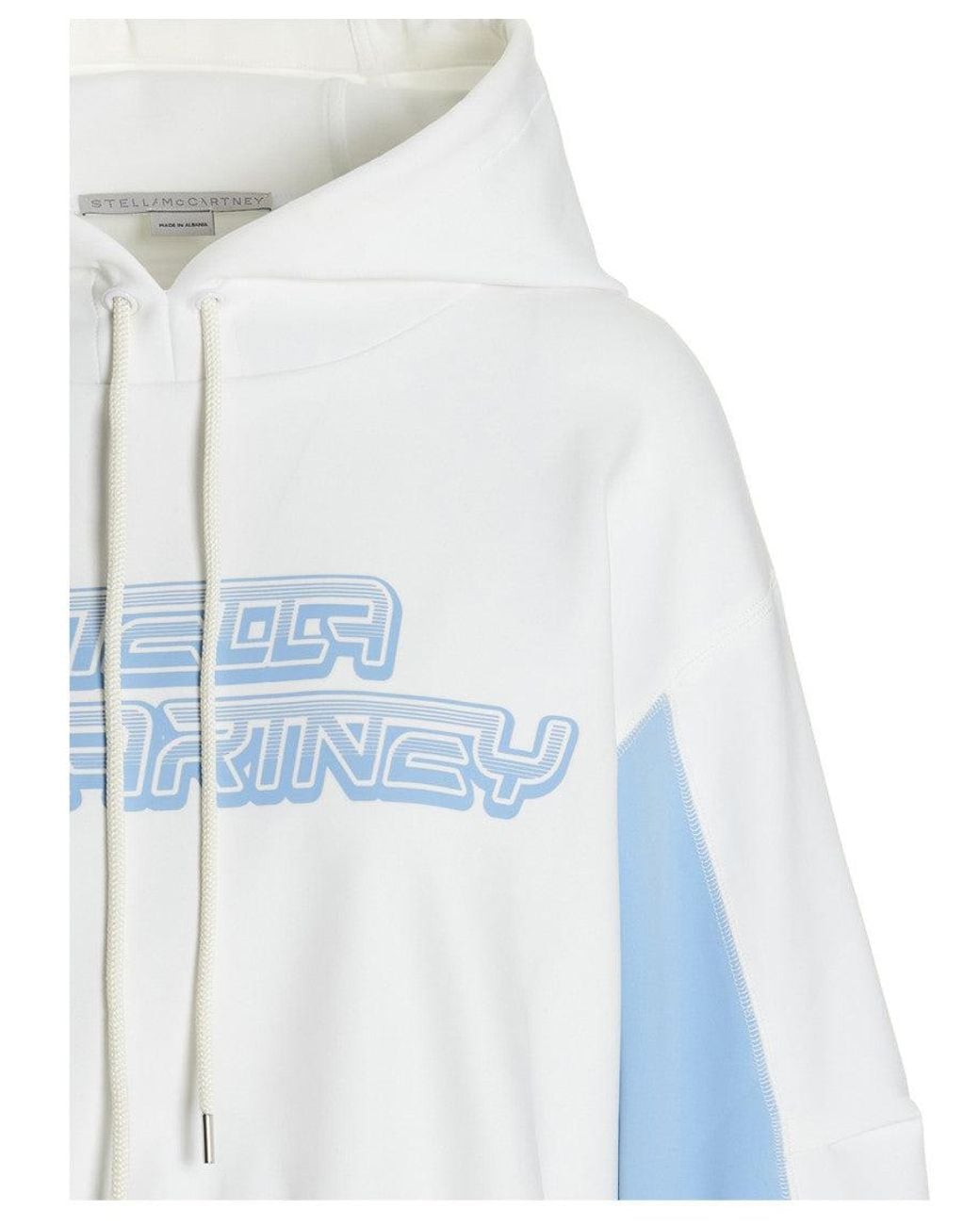 Stella McCartney Blue Graphic Logo Hoodie