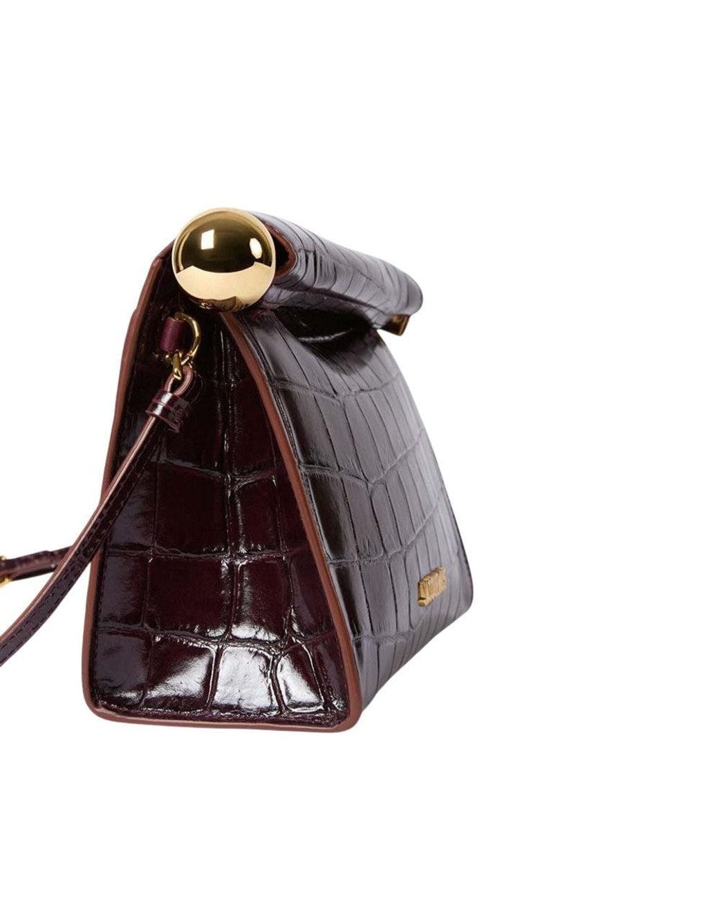 Jacquemus Purple Rond Carre Clutch