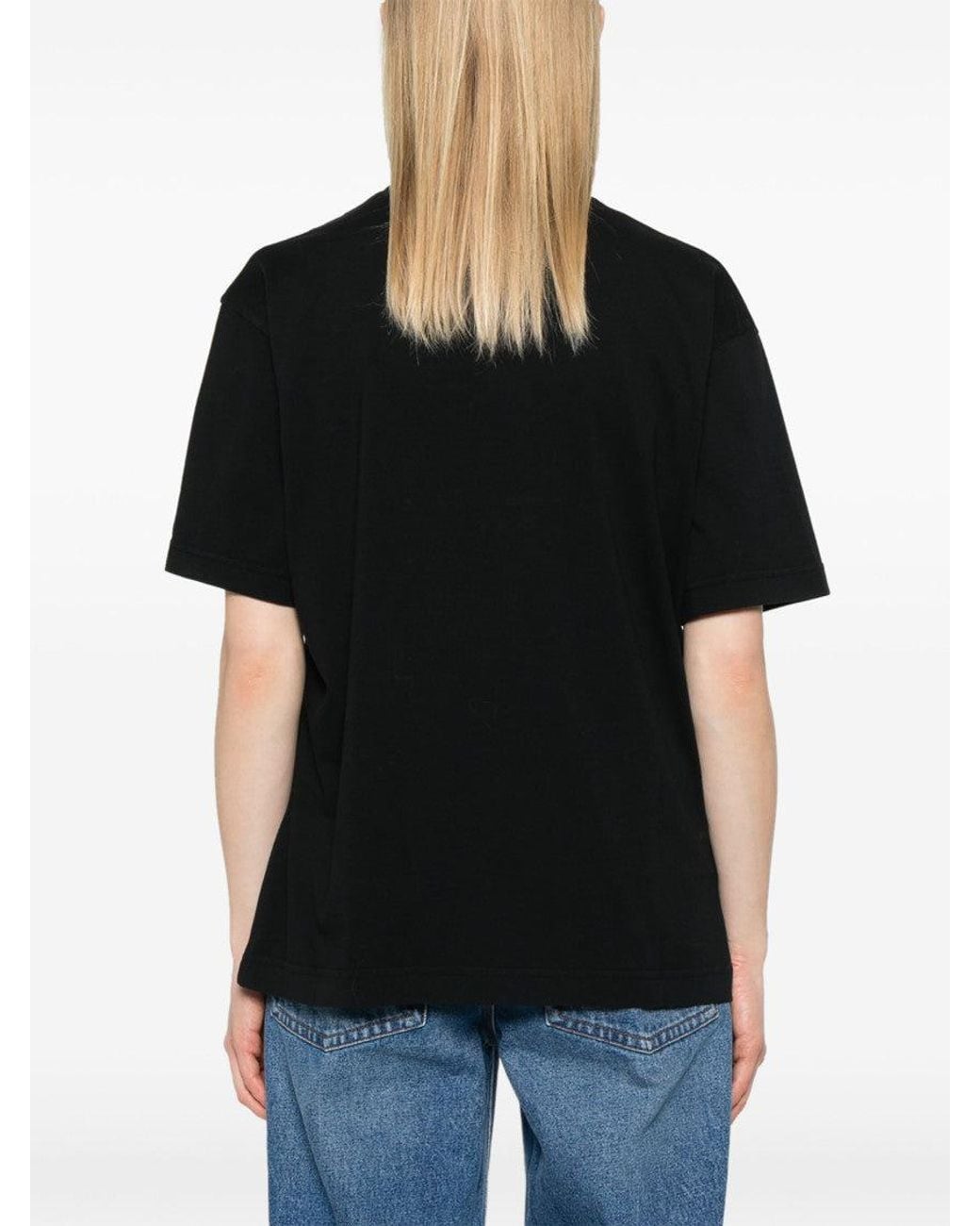 MERYLL ROGGE Black Logo-Print T-Shirt