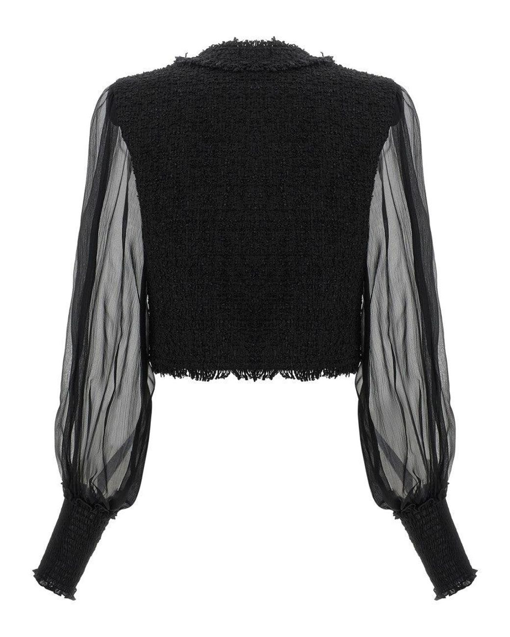 Balmain Black Round Neck Jacket