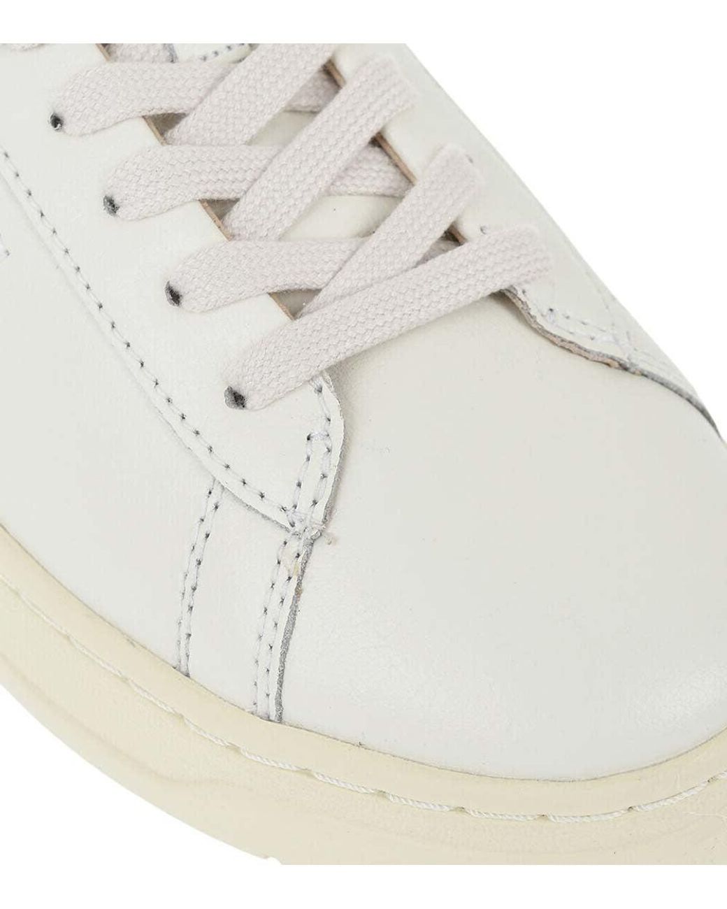 Autry White Leather Low-Top Sneakers