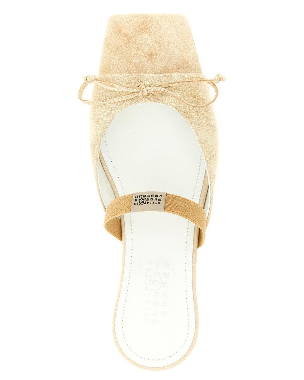 MM6 by Maison Margiela White Slip-On Sandals