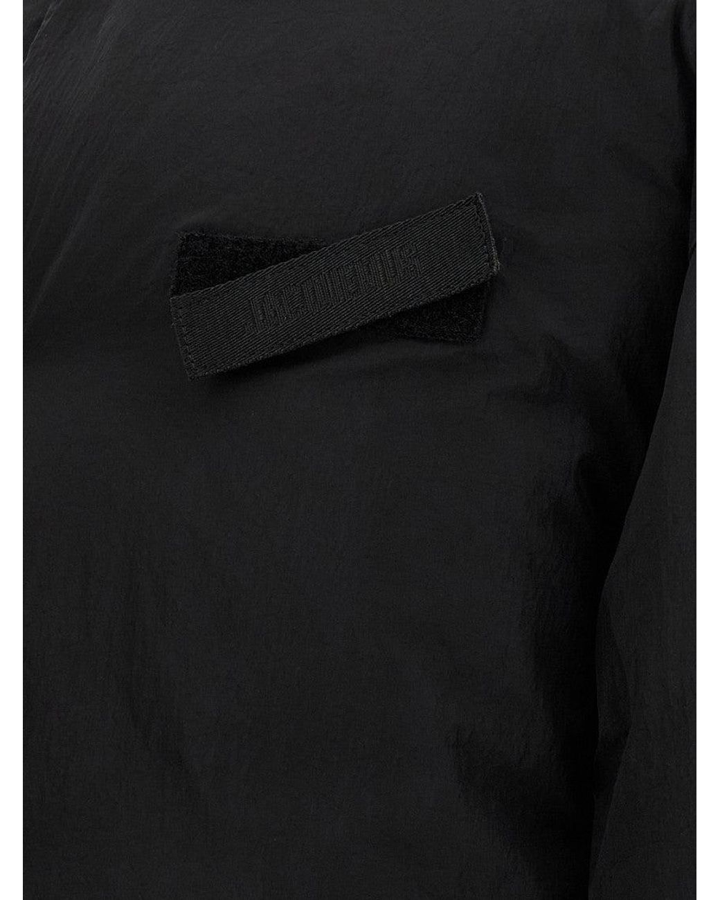 Jacquemus Black Logo Hood Jacket for men