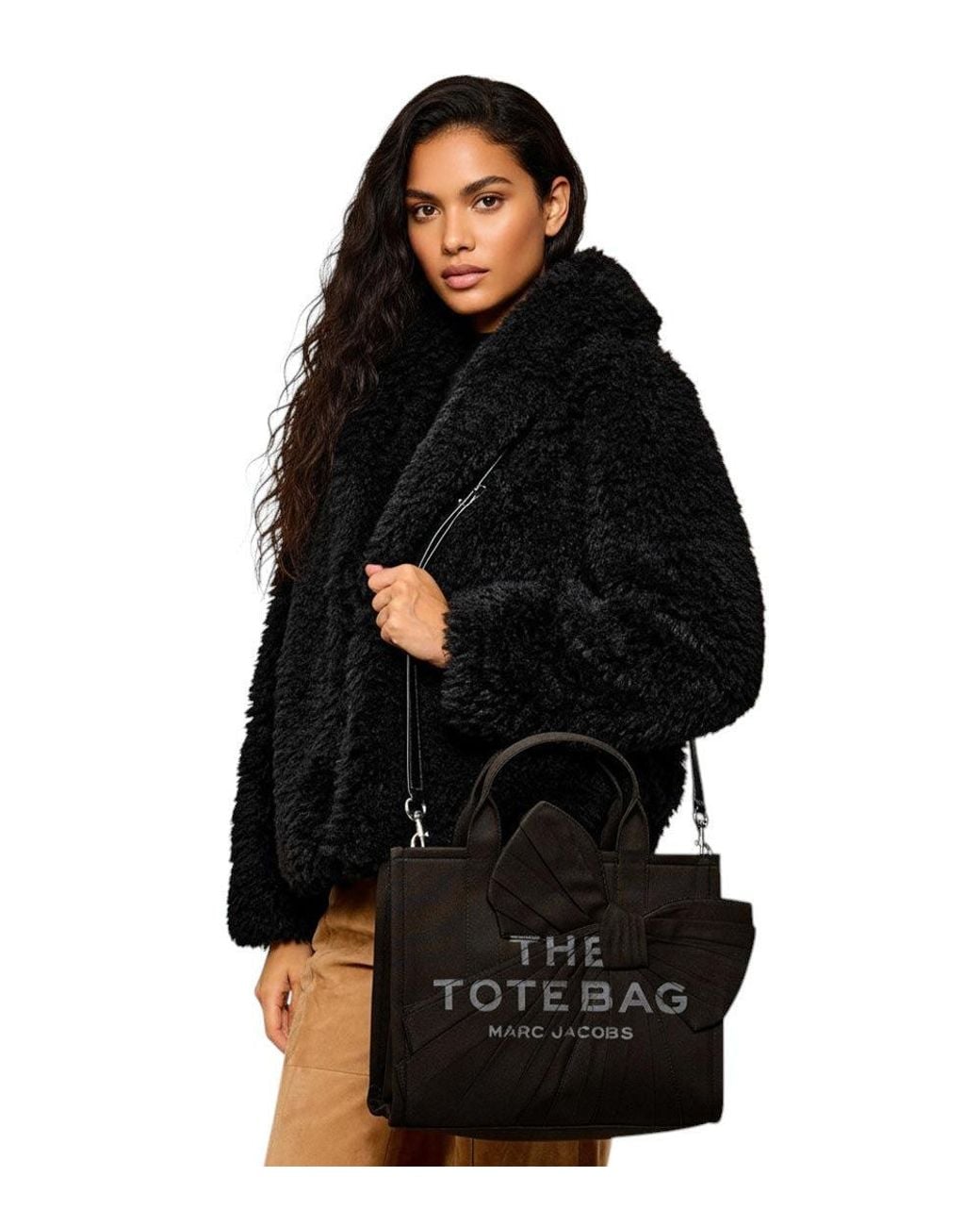 Marc Jacobs Black Oversized Bow Medium Tote