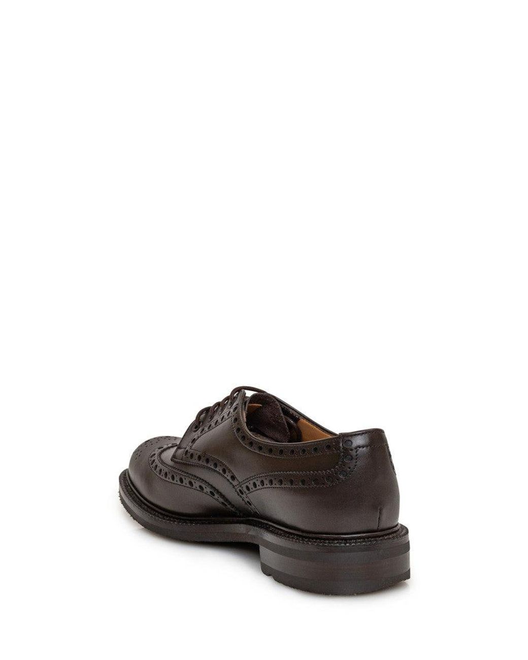 Church's Brown Leather Lace Up Shoes for men