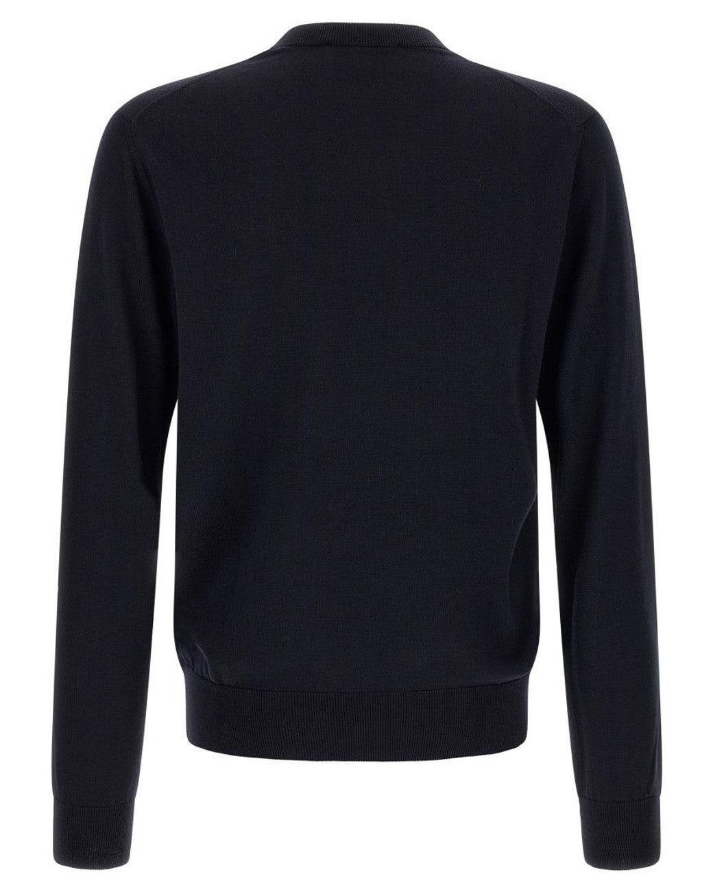 Dolce & Gabbana Blue Heraldic Coat Of Arms Sweater for men