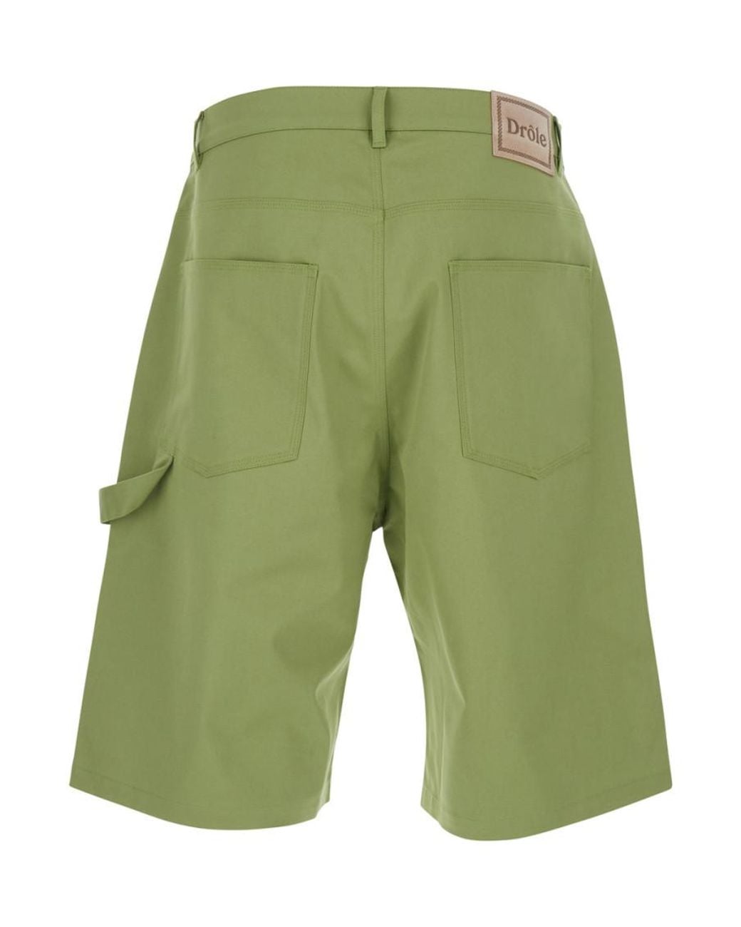 Drole de Monsieur Green Regular Solid Shorts for men