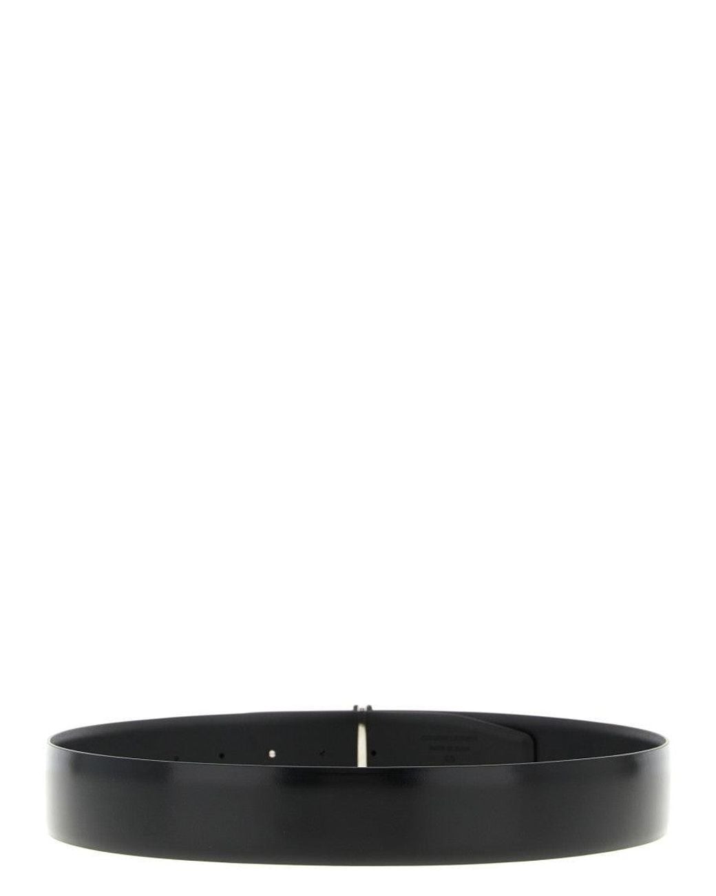 Tom Ford Black Shiny Solid Belt for men