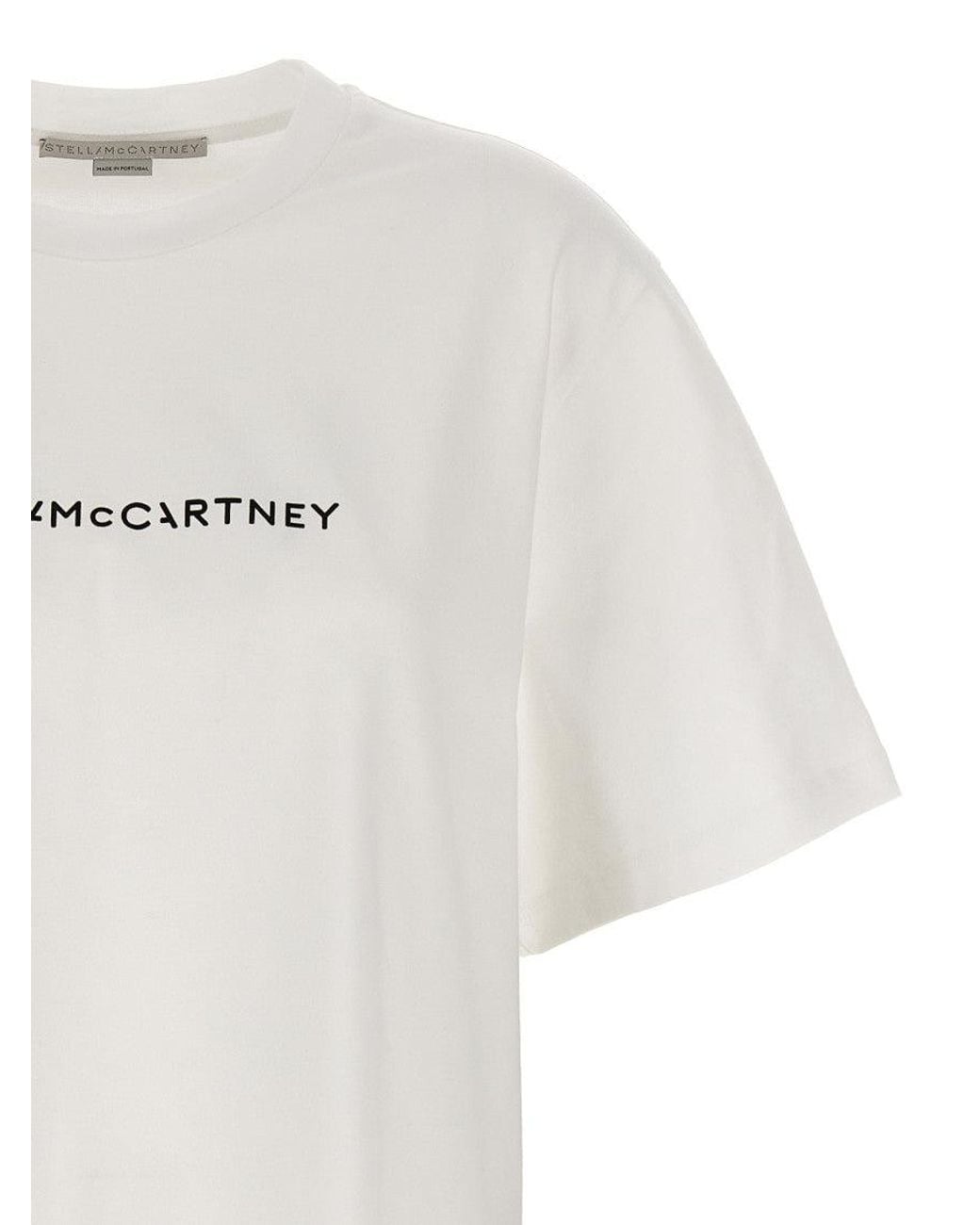 Stella McCartney White Crew Neck Logo T-Shirt