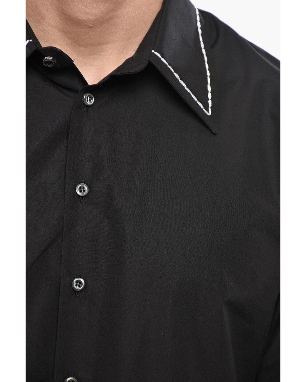 DSquared² Black Slim Solid Shirt for men