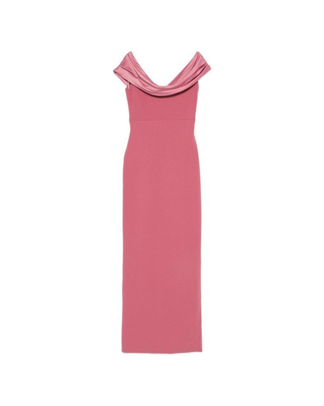 Solace London Pink Adele Maxi Dress
