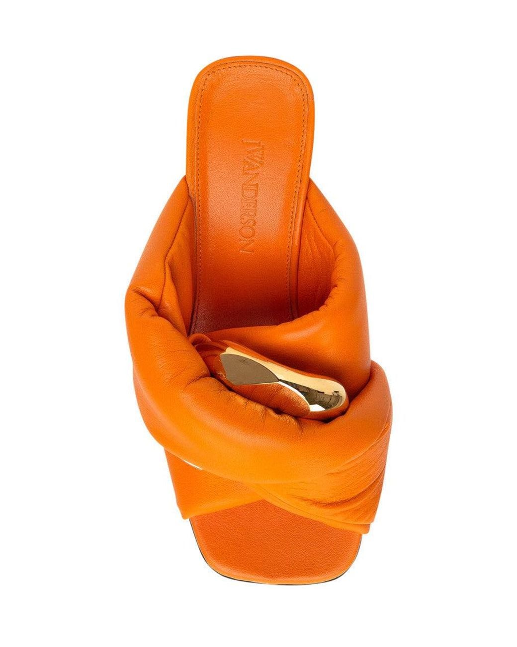J.W. Anderson Orange Solid Twisted Heels