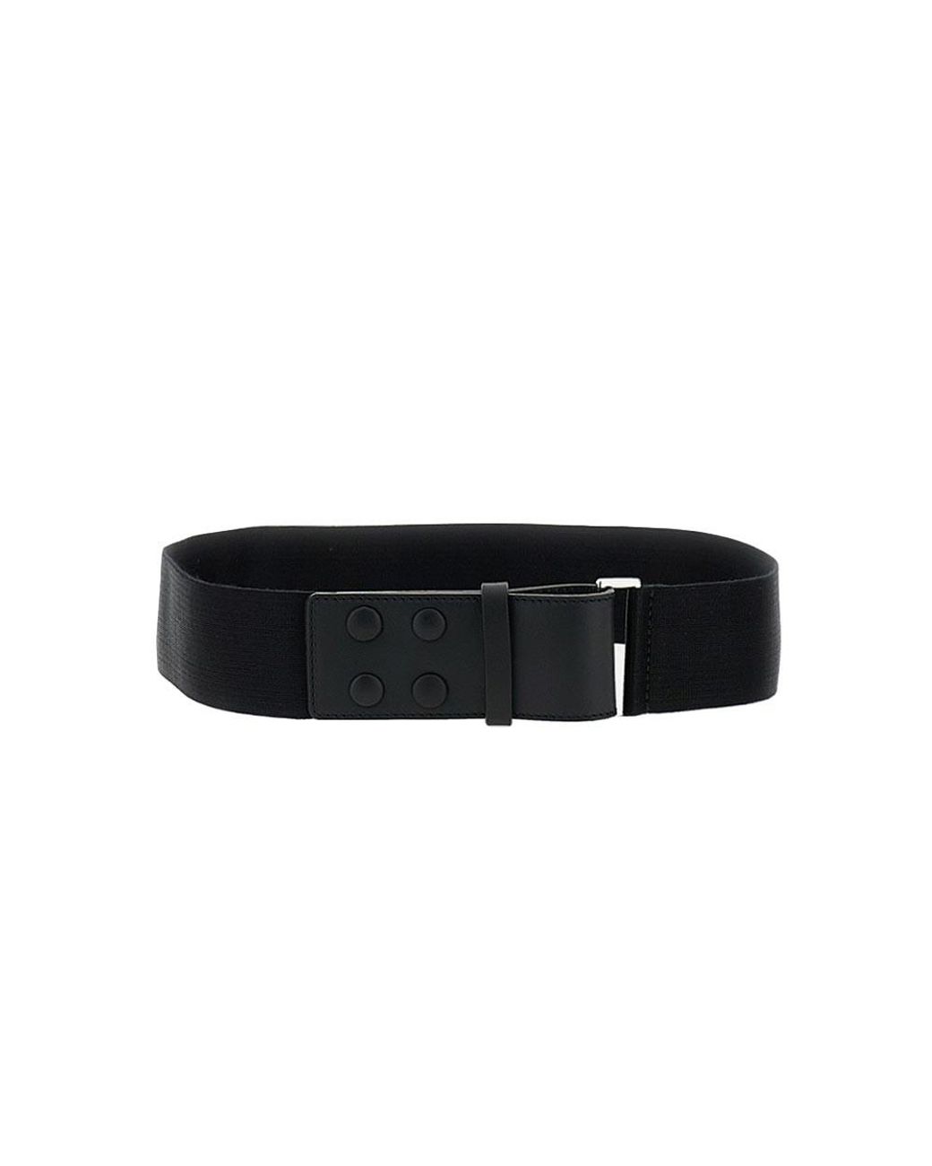 Max Mara Black Elasticated Webbing Belt
