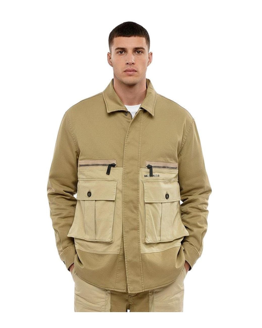 DSquared² Metallic Shirt Collar Jacket for men