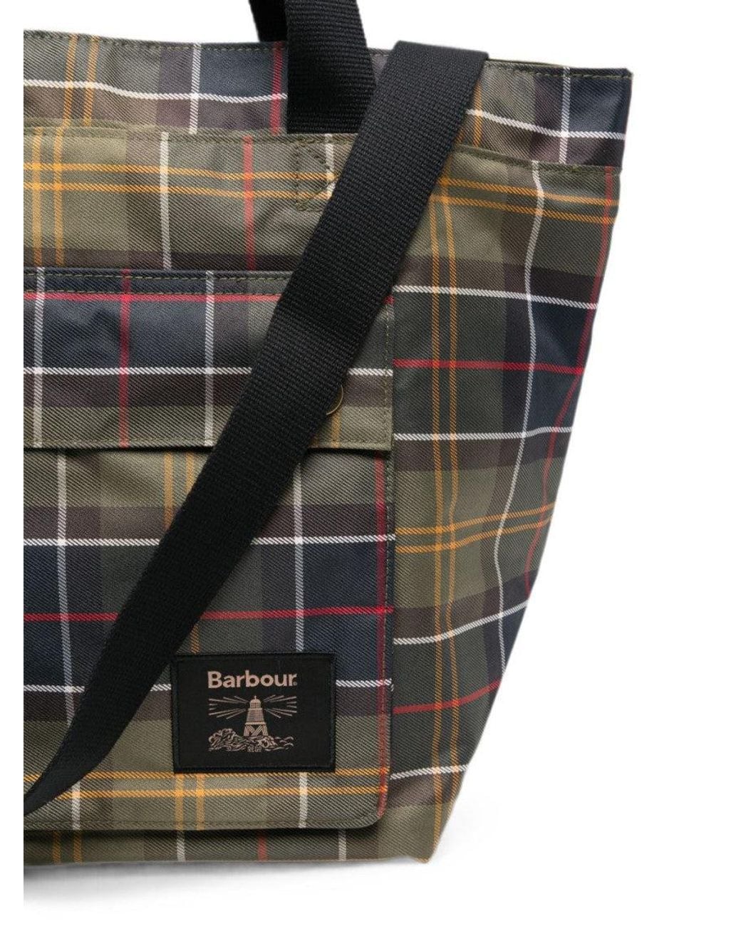 Barbour Black Logo Large Tote for men