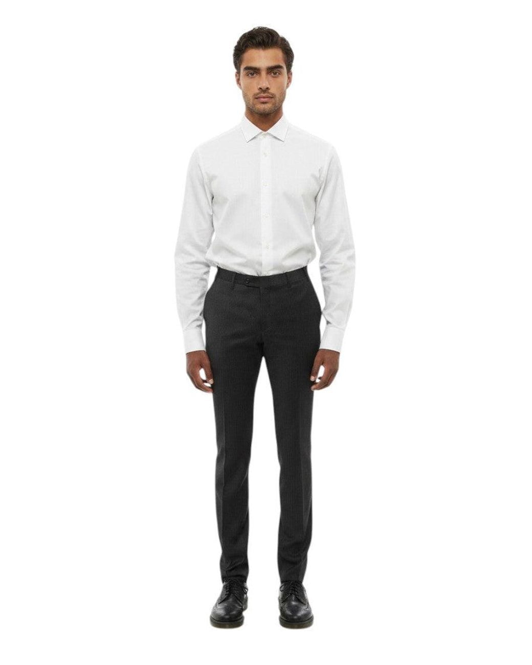 Corneliani Gray Tailored Trousers for men