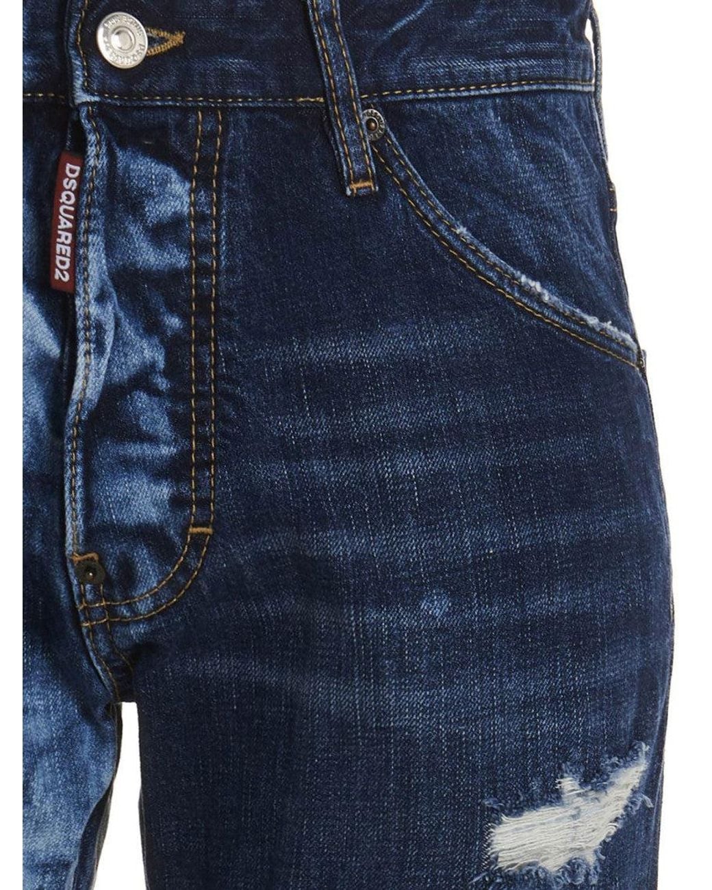 DSquared² Blue Mid Rise Jeans for men