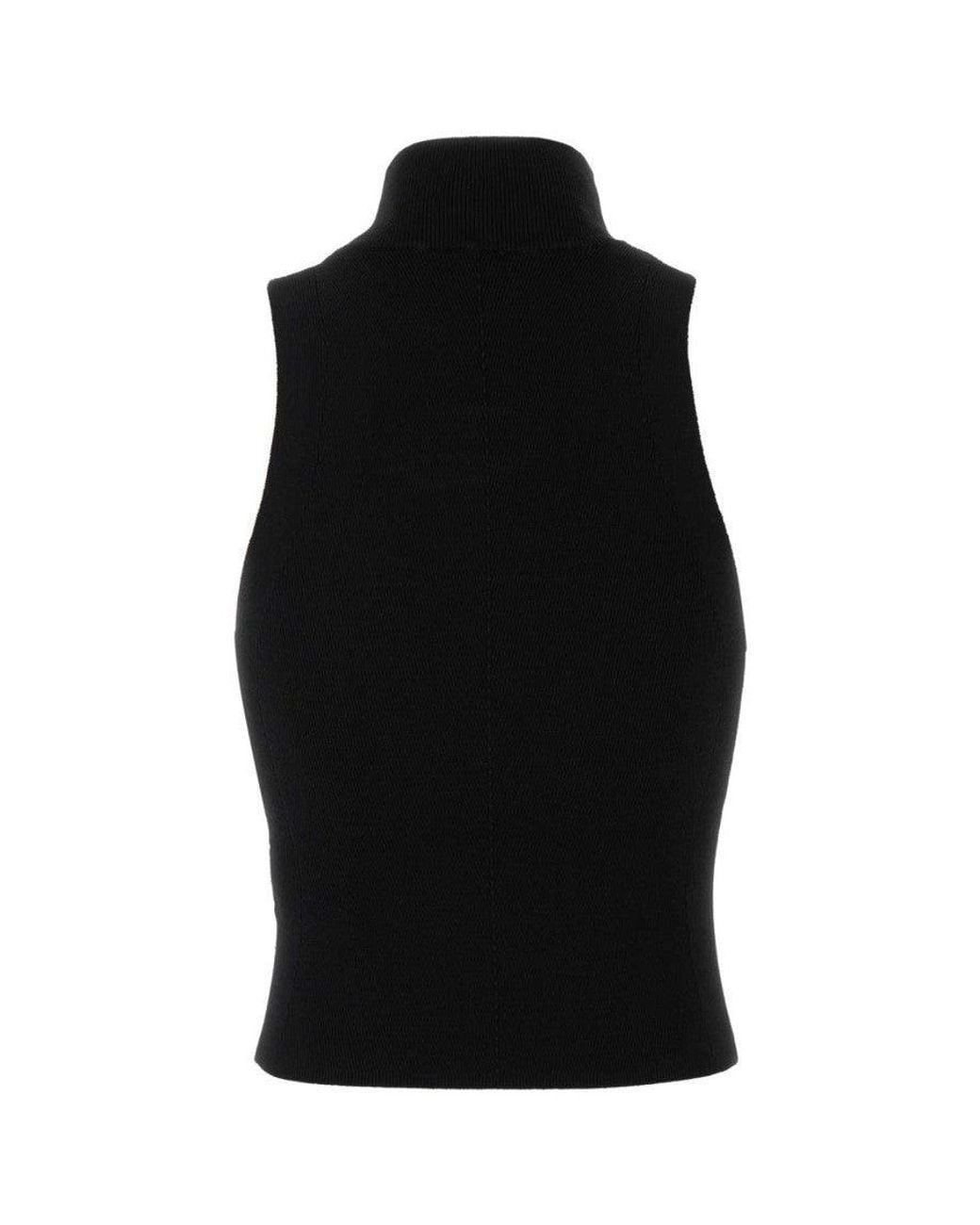 DIESEL Black Onervax Mock-Neck Top