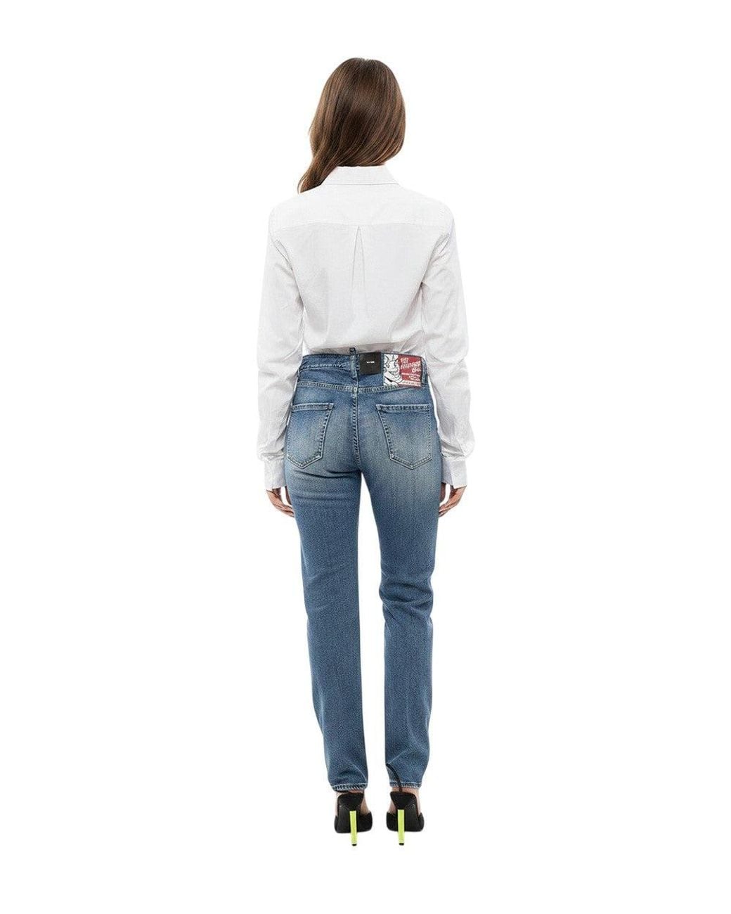 DSquared² Blue Sky Straight High Rise Jeans