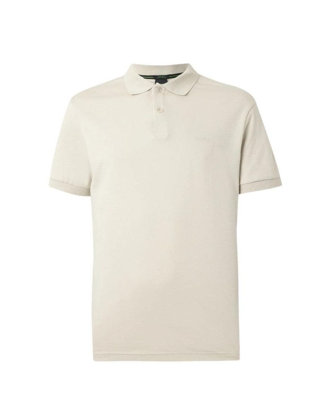 Boss Natural Off- Cotton Polo for men