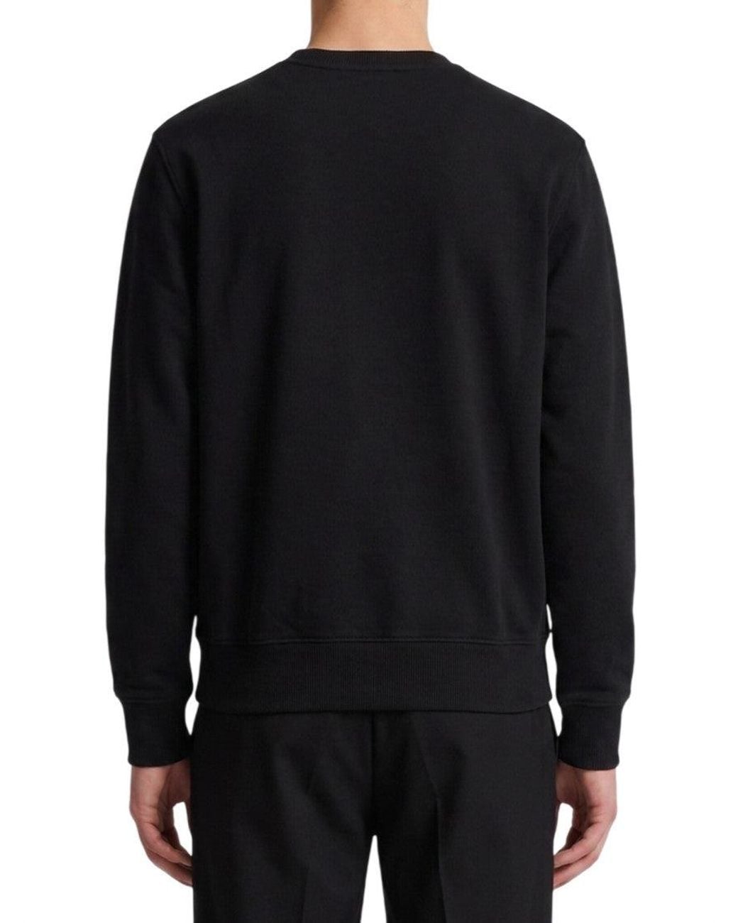 AMI Black Crew Neck Sweatshirt for men