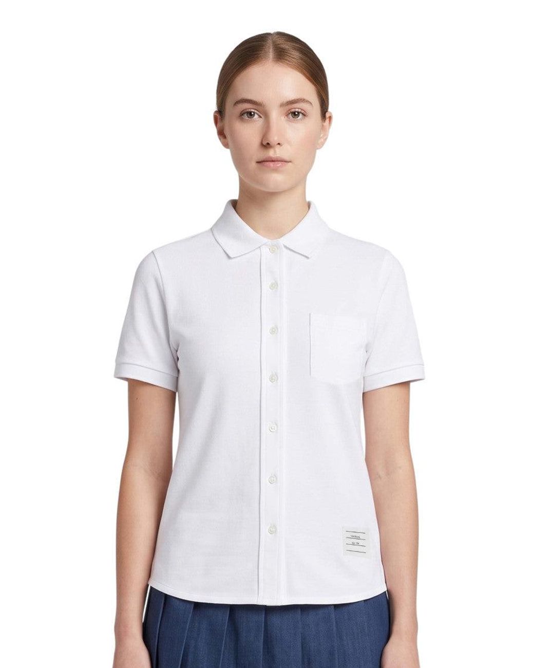 Thom Browne White Relaxed Shirt